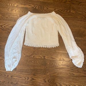 Off the shoulder crop top